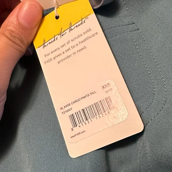 Hydrogreen Kade Drawstring Scrub Pants - Picture 3 of 5